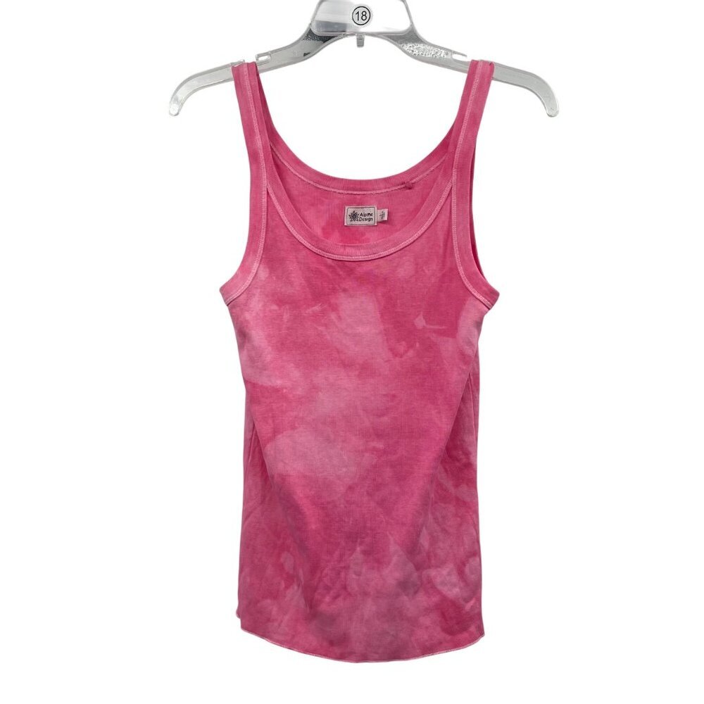 Alpine Design Womens Tie Dye Tank Top Pink Size Large